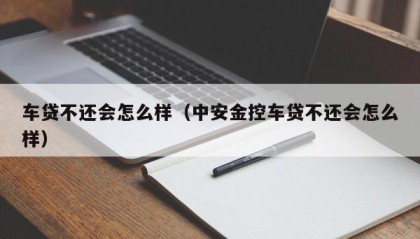 车贷不还会怎么样（中安金控车贷不还会怎么样）
